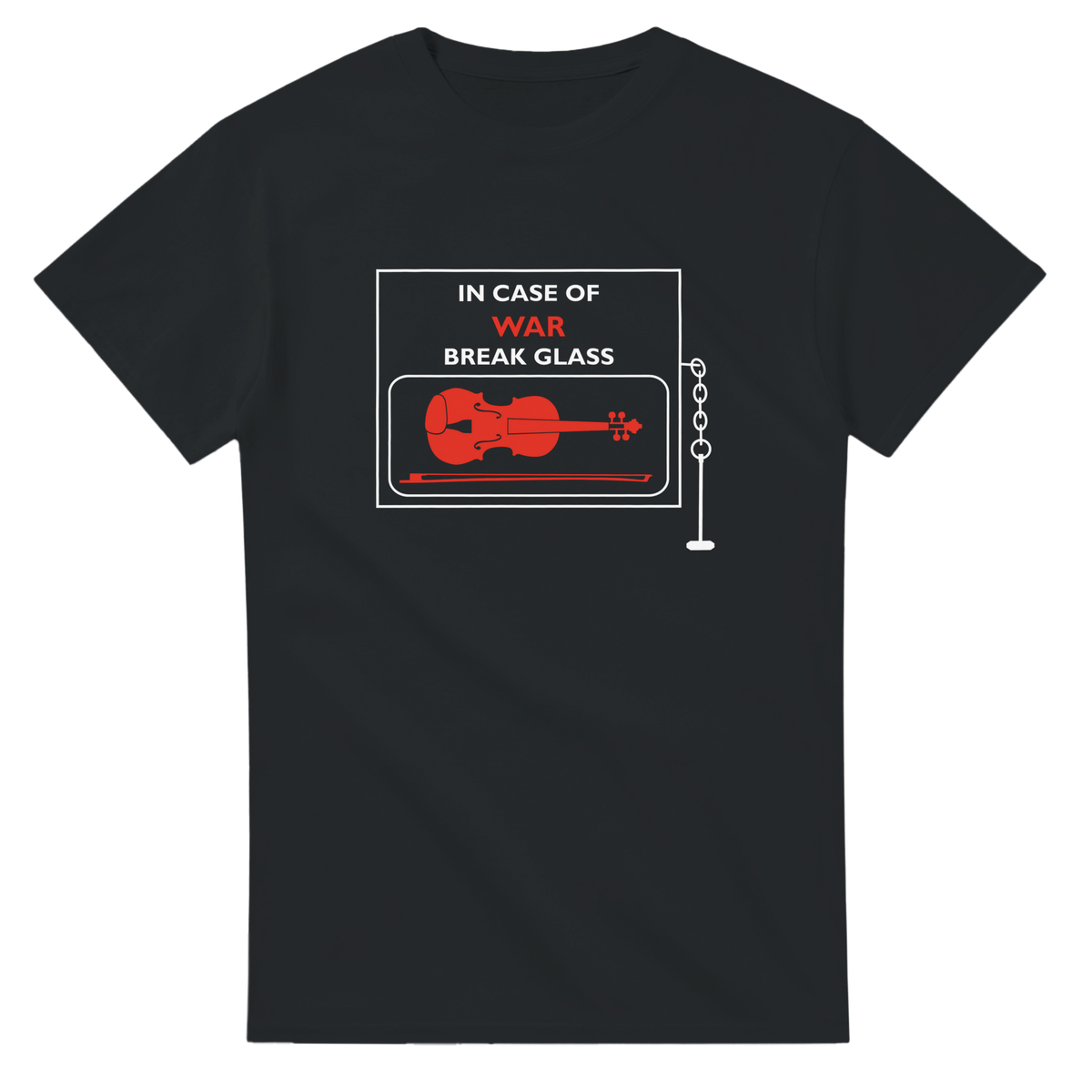 In Case of War Violin | T-Shirt