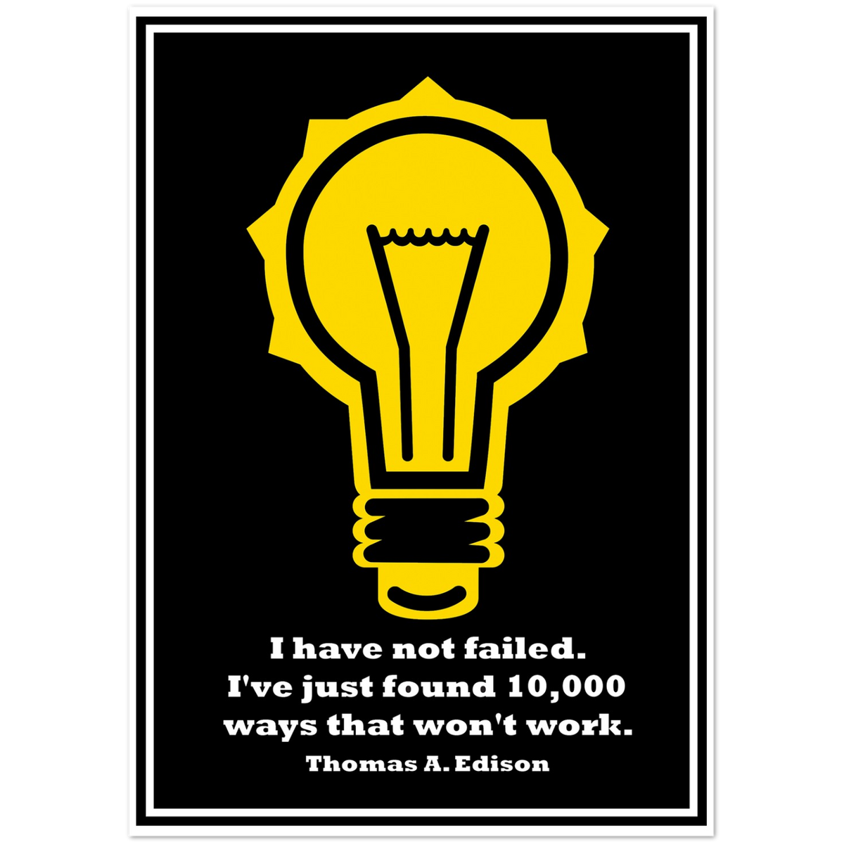 Edison Not Failed | Pack of 10 Greeting Cards