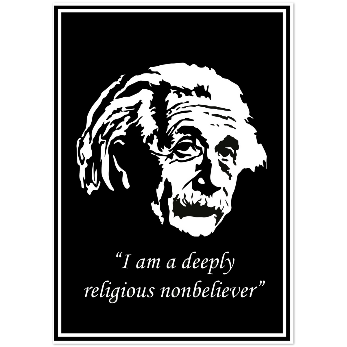 Einstein Nonbeliever | Pack of 10 Greeting Cards