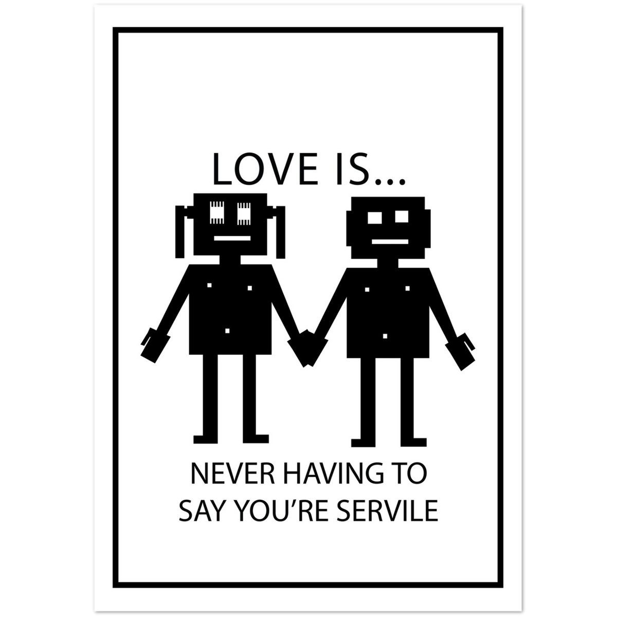 Love Is Not Servile | Pack of 10 Greeting Cards