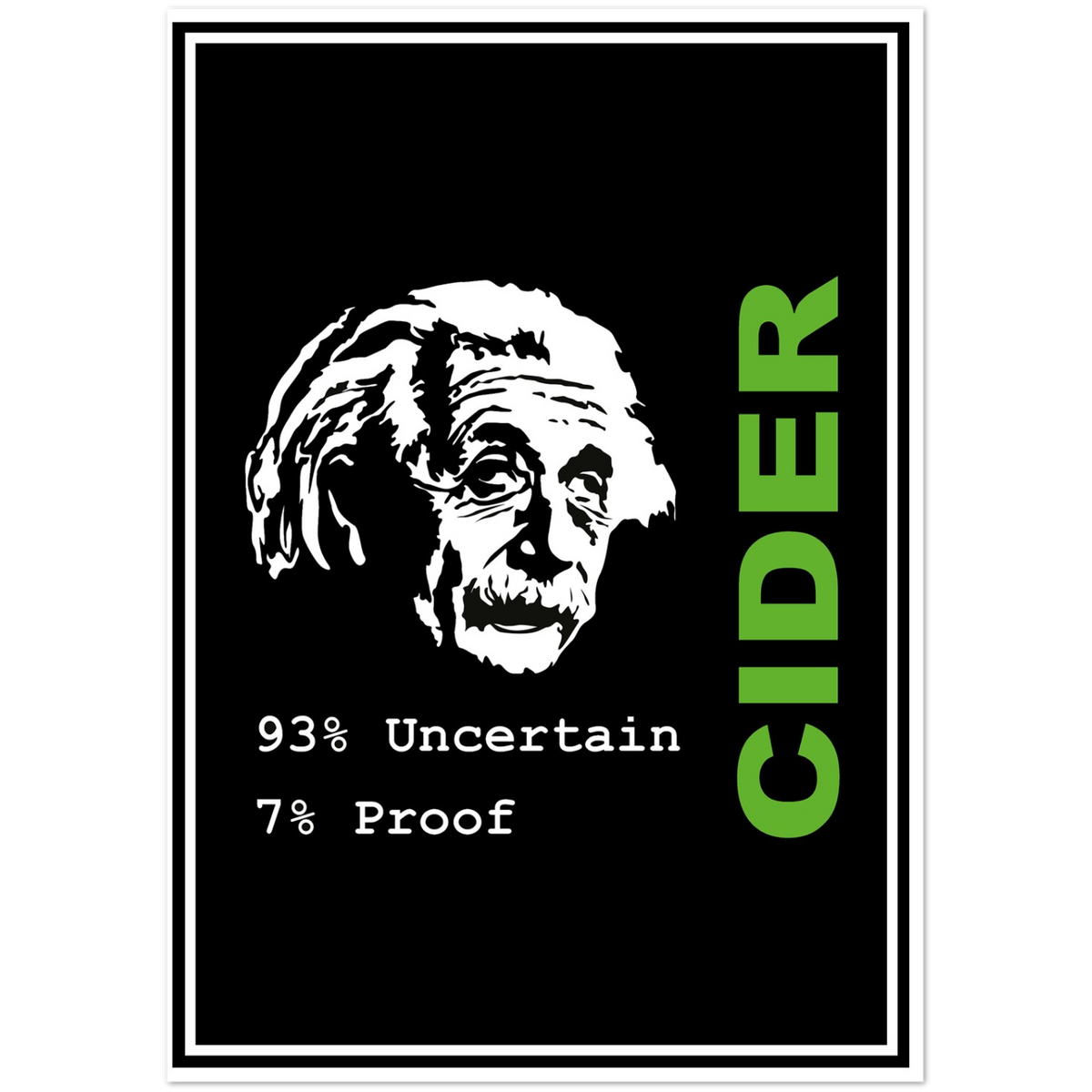 Einstein 7% Proof | Pack of 10 Greeting Cards