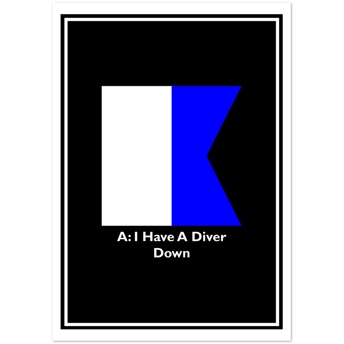 Shipping Flag Diver Down | Pack of 10 Greeting Cards
