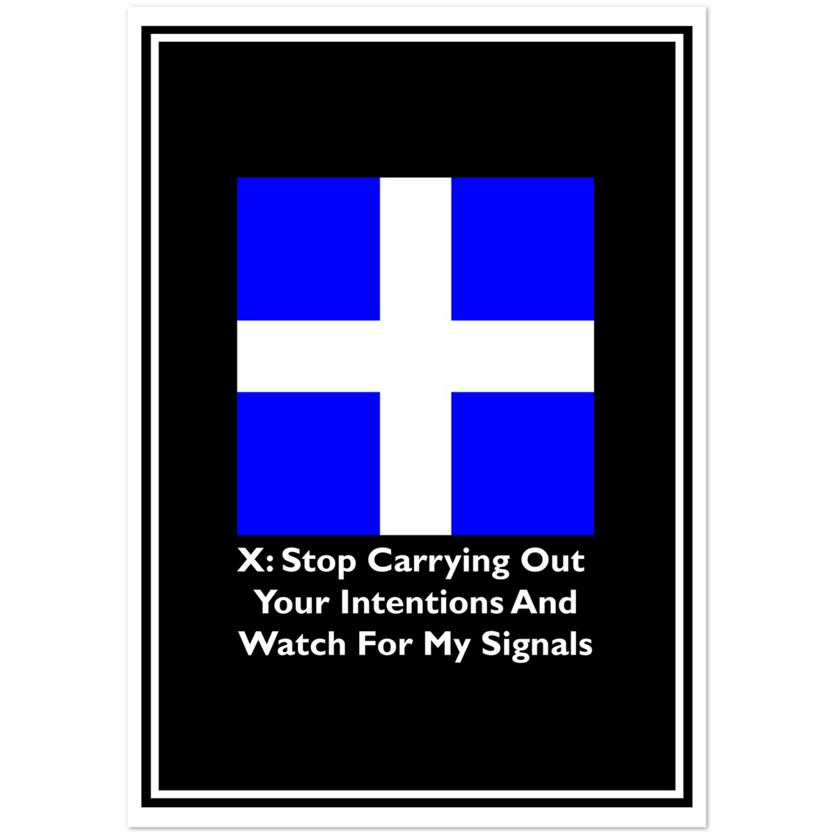 Shipping Flag Intentions | Pack of 10 Greeting Cards