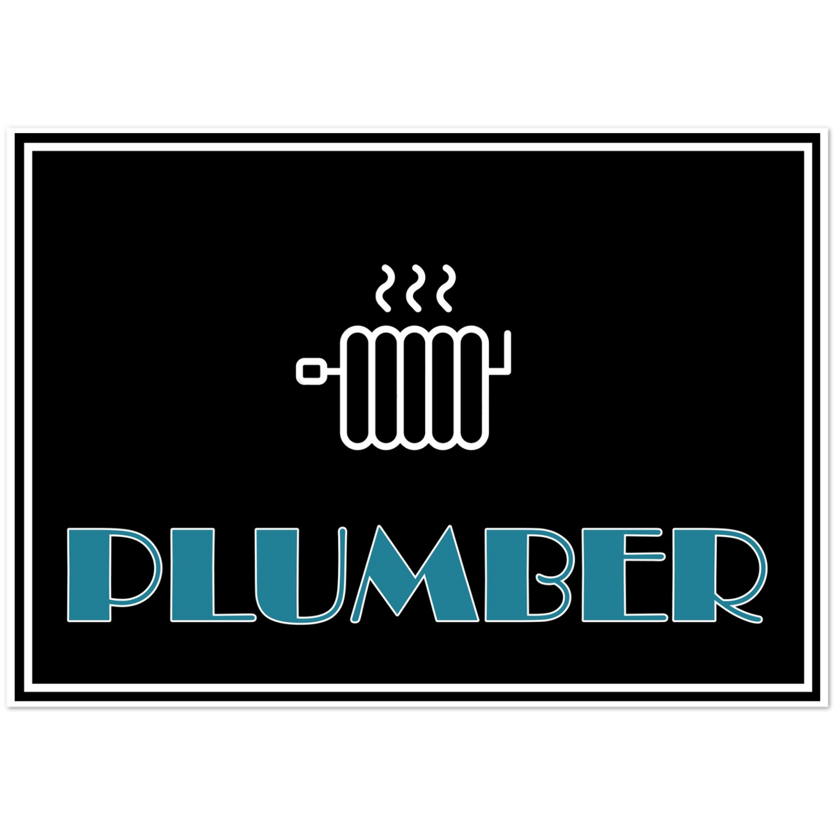 Plumber Radiating | Pack of 10 Greeting Cards