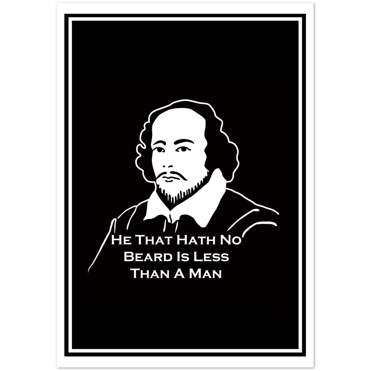 Shakespeare No Beard | Pack of 10 Greeting Cards