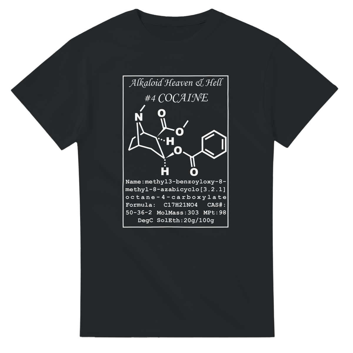 Cocaine Structural Formula | T-Shirt