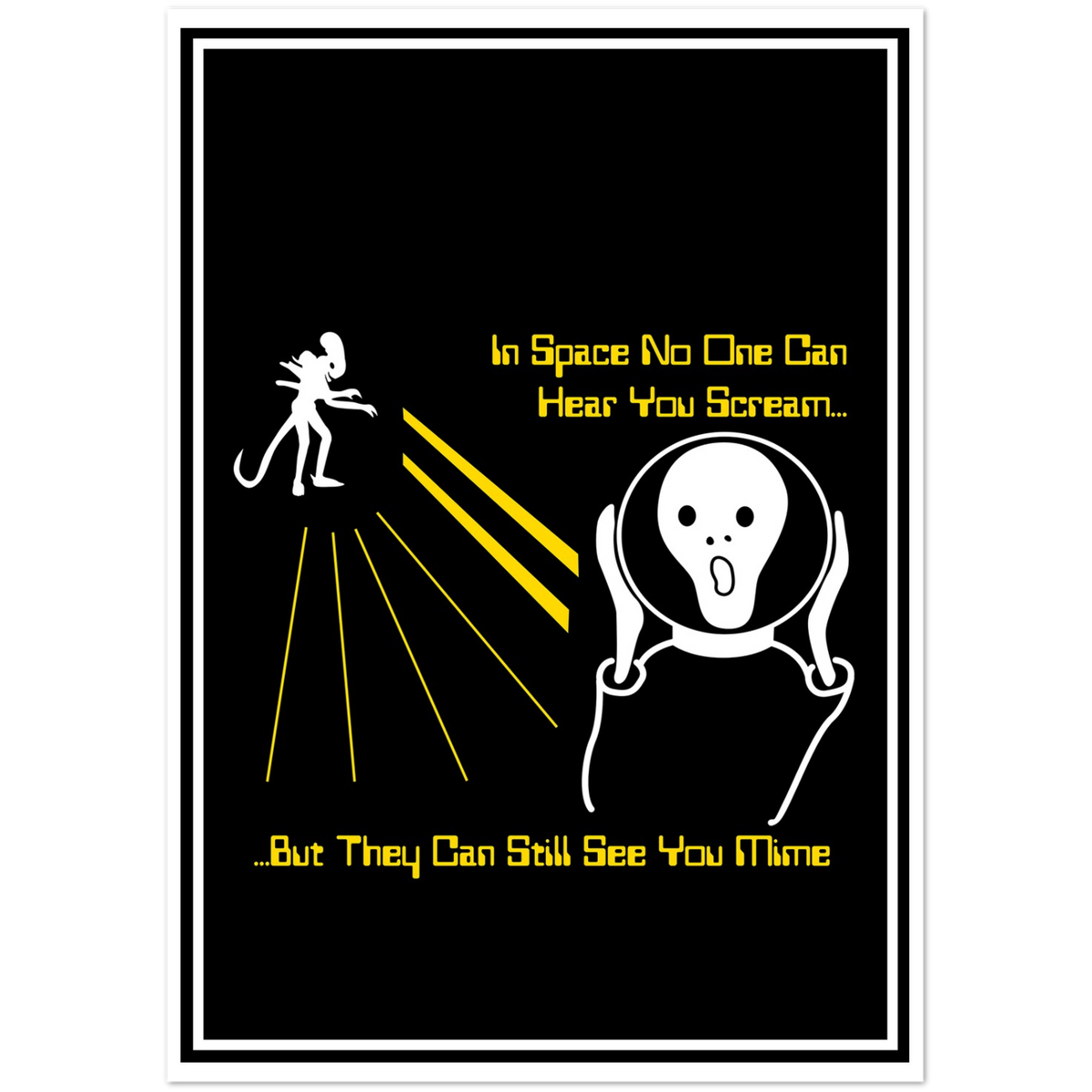 The Scream in Space | Pack of 10 Greeting Cards