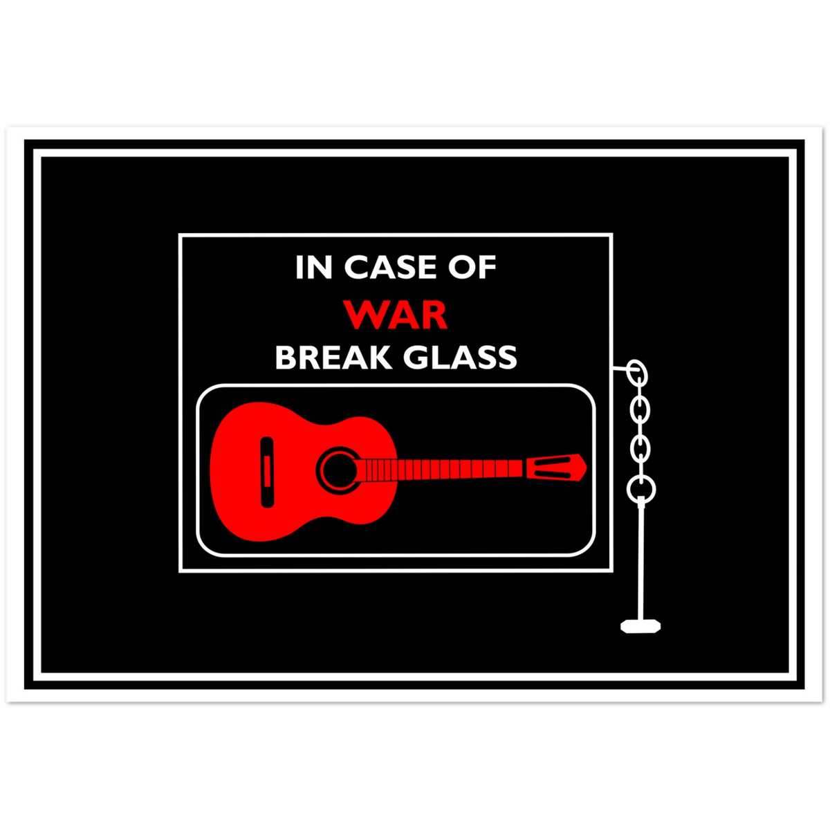 In Case of War Guitar | Pack of 10 Greeting Cards