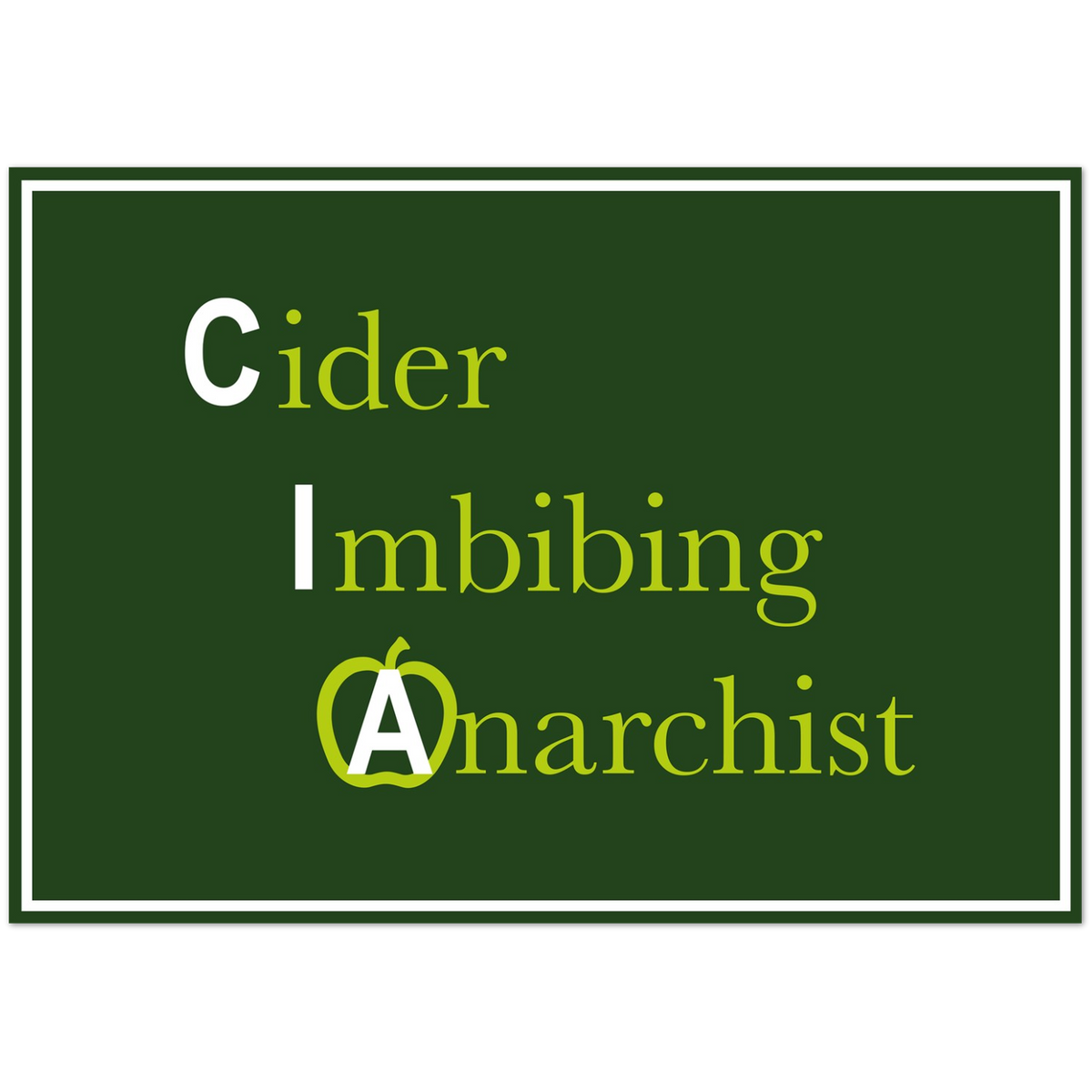 Cider Imbibing Anarchist | Pack of 10 Greeting Cards