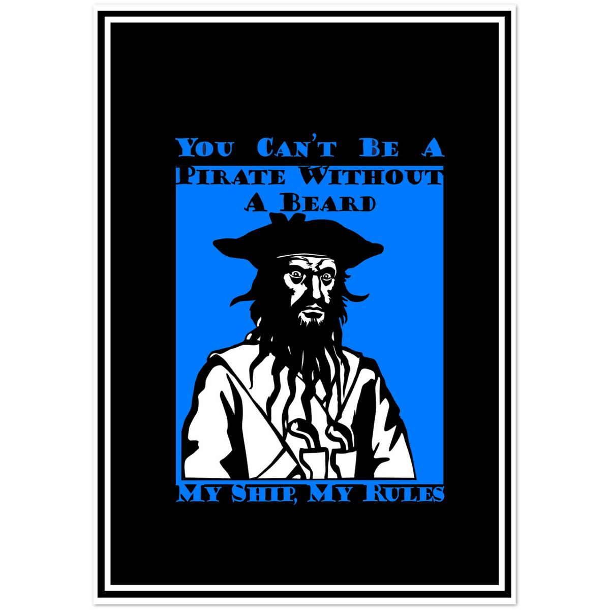 Pirate No Beard | Pack of 10 Greeting Cards