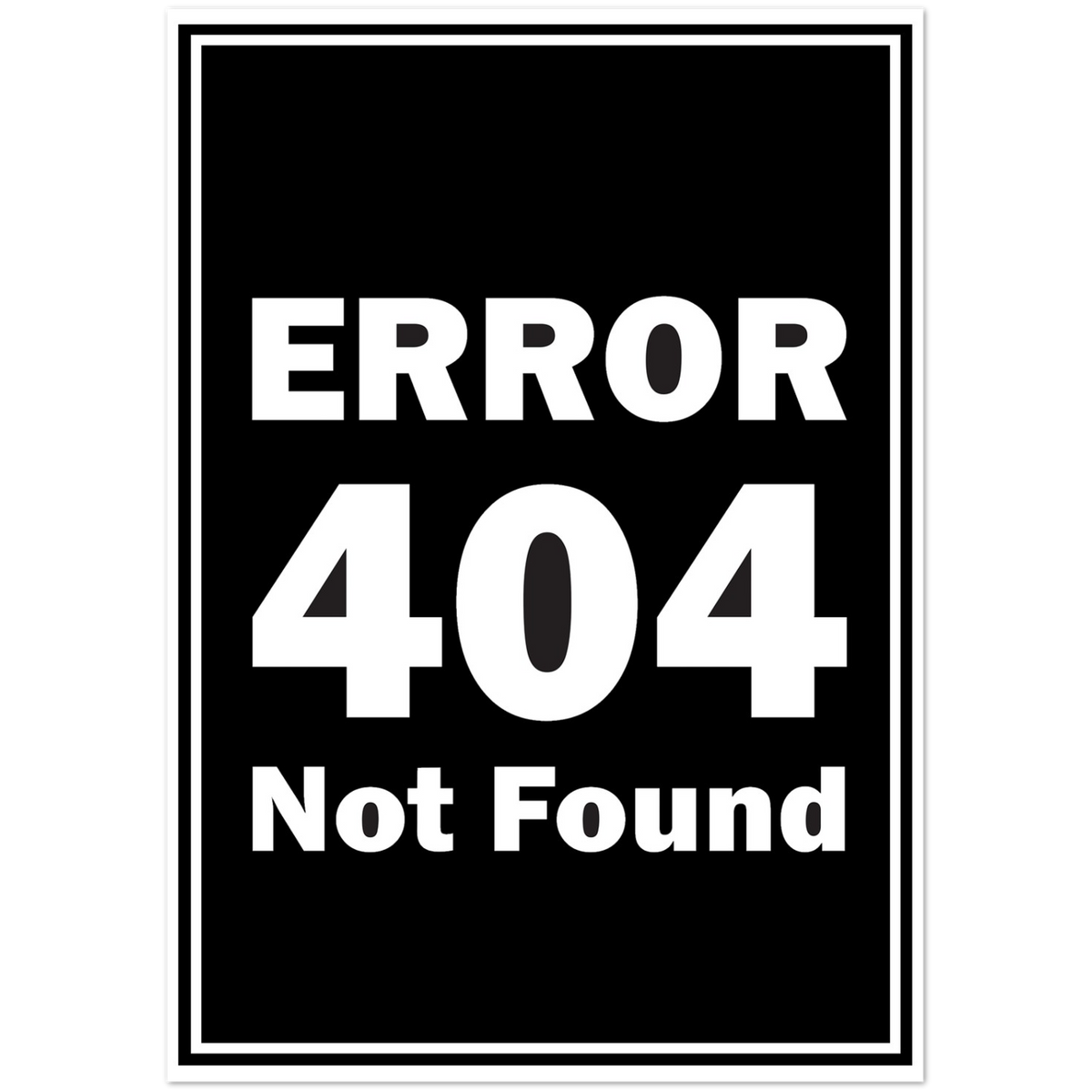 Error 404 | Pack of 10 Greeting Cards