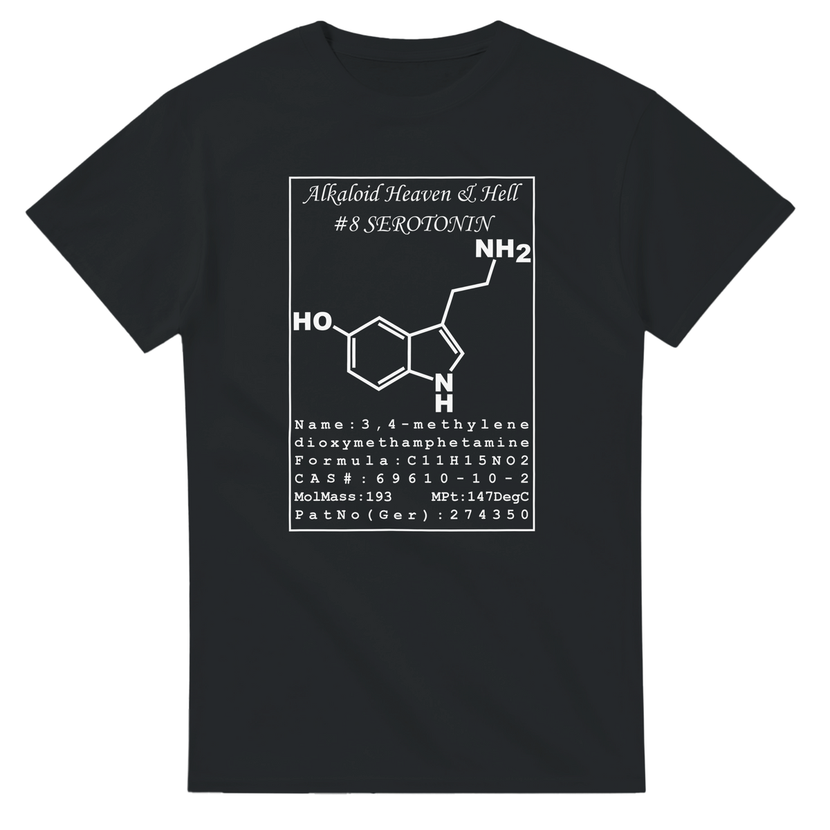 Serotonin Structural Formula | T-Shirt